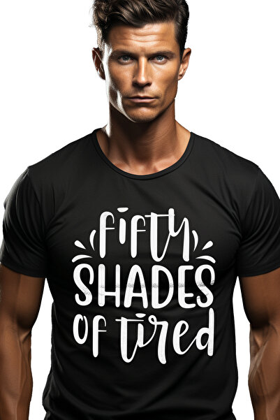StoryGift Romania Tricou Barbati Cu Textul "50 De Nuante De Obosit" - Fara Ch...