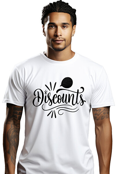 StoryGift Romania Tricou Barbati Cu Textul "discounts" - Reduceri Preturi Mai...