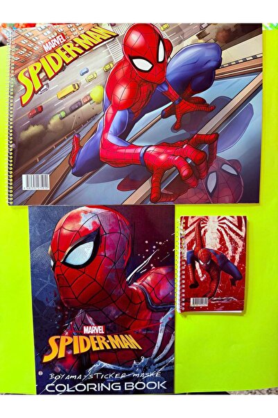 Deniz Oyuncak SPIDER MAN ÖRÜMCEK ADAM 25*35 RESİM DEFTERİ-ÖDEV DEFTERİ-BOYAMA...