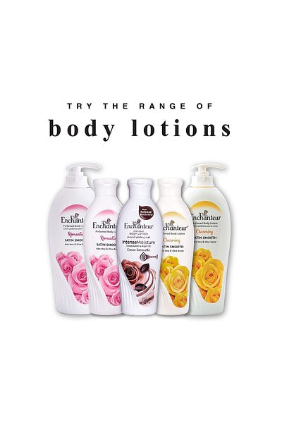 ENCHANTEUR Satin Smooth Elegant Musk Lotion with Aloe Vera & Olive Butter