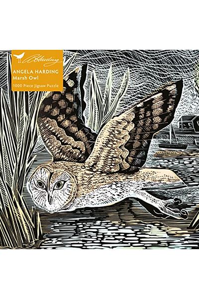 Flame Tree Publishing Adult Jigsaw Puzzle Angela Harding Marsh Owl 1000Piece Jigsaw Puzzles