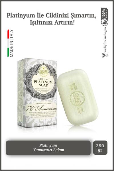 Nesti Dante Luxury Platinum Katı Sabun 250 gr | Nemlendirici Ve Besleyici | P...