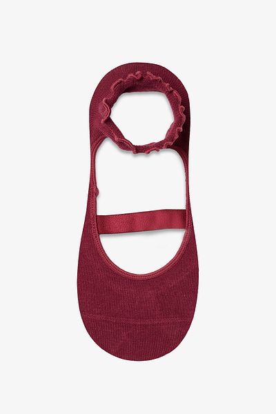 Penti Rüschenkreuz-Ballerina-Socken in Weinrot