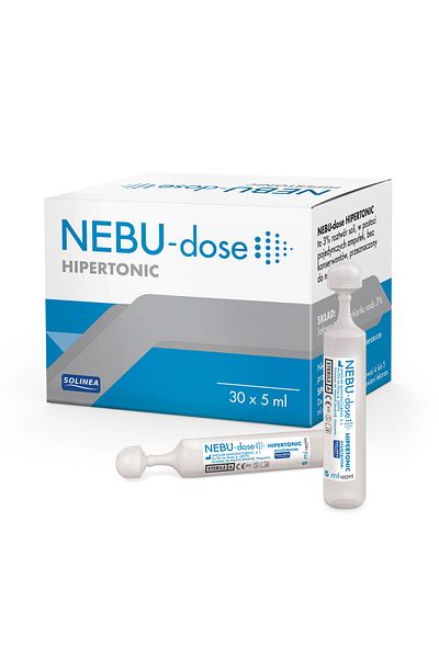 Solinea Solinea NEBU-dose hypertonic saline solution, 3% concentration, 30 single doses x 5 ml