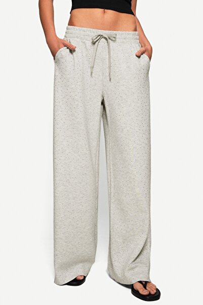 Bershka Shimmery Wide-leg Trousers