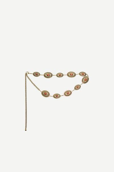 Bershka Medallion Chain Belt