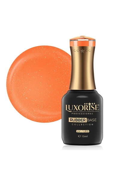 LUXORISE Bază de cauciuc LUXORISE Colecția Neon City - Vis de mandarină 15ml