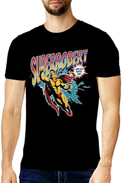 StoryGift Romania Tricou Barbati Super Robert, Supererou Sunt Aici Pentru Tin...