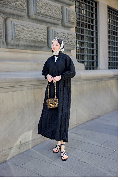 LOCCO Women's Kraş Model Katya Dress Black