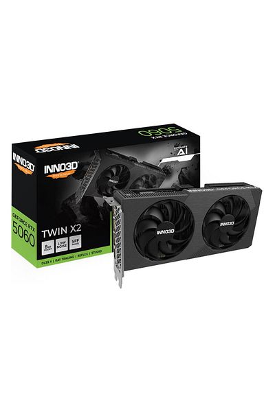 INNO3D Geforce Rtx5060 8Gb Twin X2 128Bit Gddr7 Graphics Card N50602-08D7-195071N
