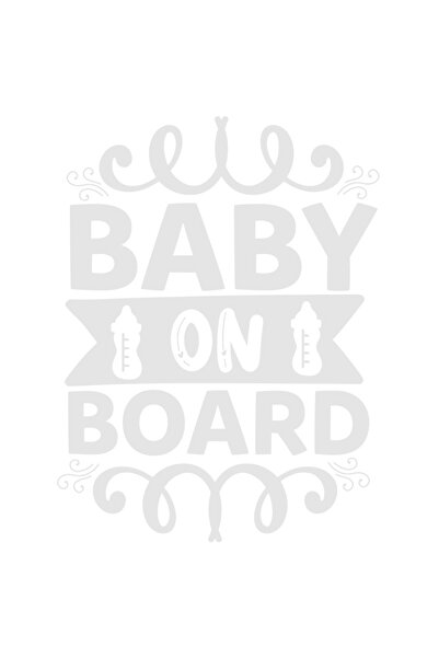 StoryGift Romania Sticker Eticheta 40CM Exterior cu textul in engleza "Baby o...