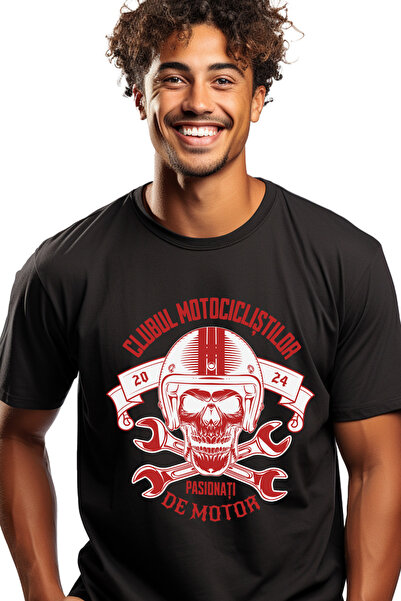 StoryGift Romania Tricou Barbati Clubul Motociclistilor Pasionati De Motor Cr...