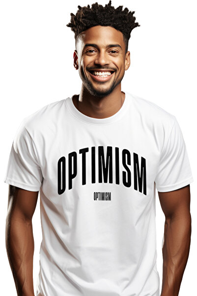 StoryGift Romania Tricou Barbati Cuvantul Optimism, Motivational, Self Help, ...