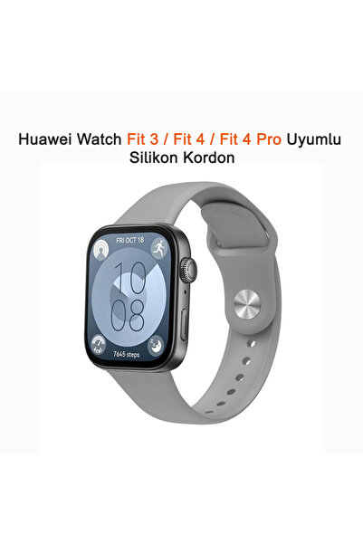 Dexmon Huawei Watch Fit 3 / Fit 4 / Fit 4 Pro Compatible 22mm Silicone Cord S...