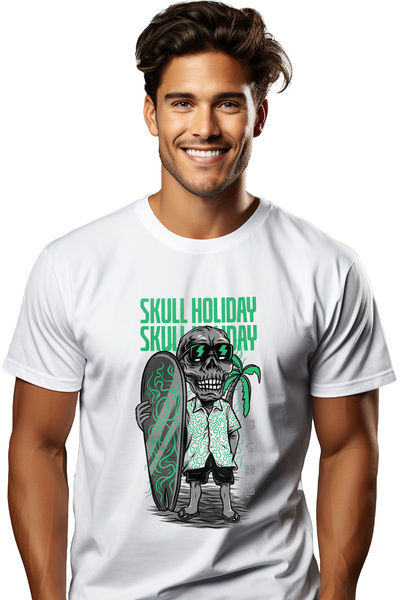 StoryGift Romania Tricou Barbati Cu Portret Personaj Schelete Craniu Om Cu Pl...