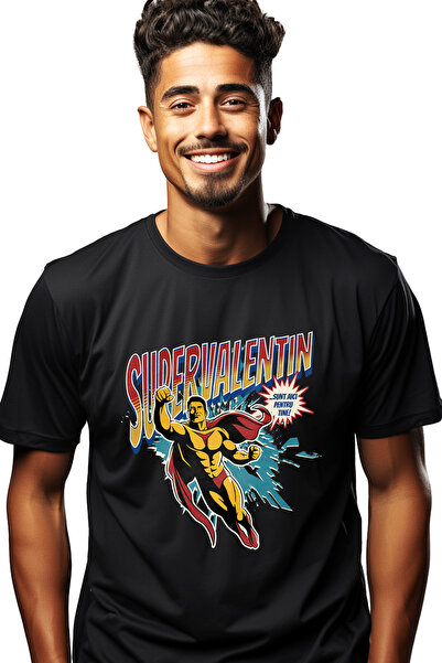 StoryGift Romania Tricou Barbati Super Valentin, Supererou Sunt Aici Pentru T...