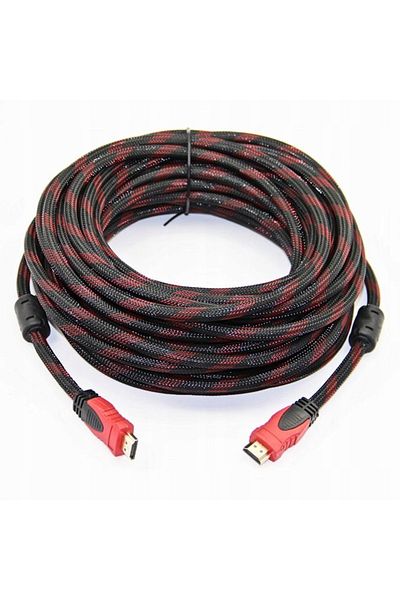 zola Cablu HDMI, 4 k, 3D UHD, cu 2 mufe hdmi tata, negru/rosu, 48 biti, 2.0, 3 m
