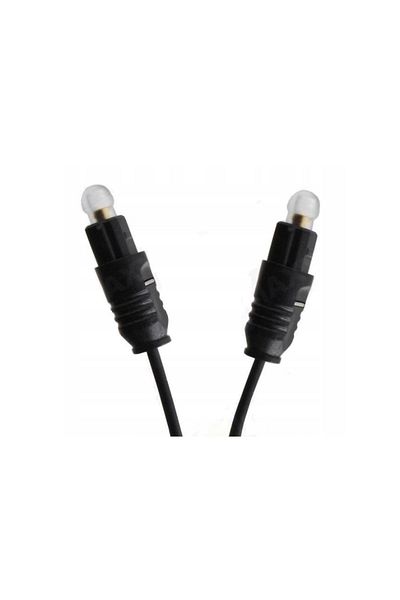 zola Fiber optic audio cable, gold-plated, Toslink connectors, length 150 cm, black
