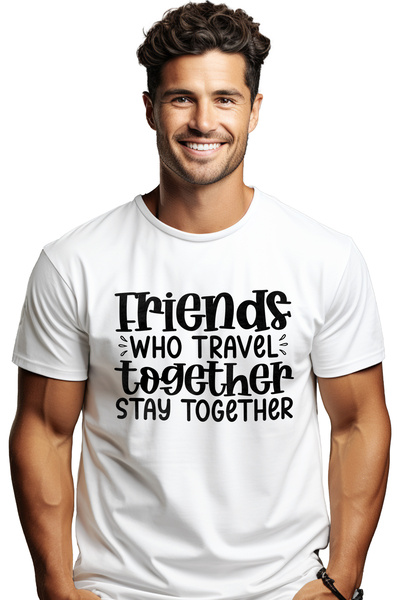 StoryGift Romania Tricou Barbati Pentru Prietenii Care Calatoresc Mult Impreu...