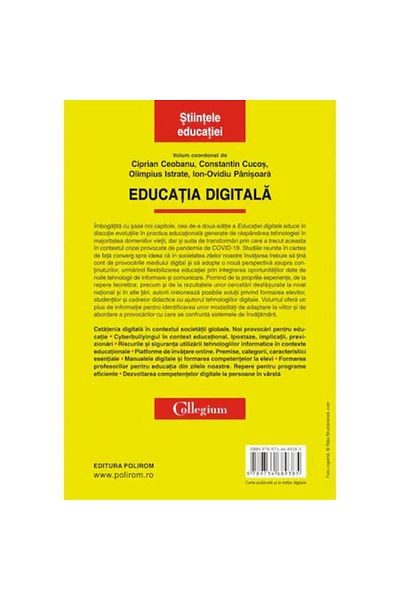 Polirom Digital Education - Ciprian CeobanuConstantin CucosOlimpius IstrateIon-Ovidiu Panisoara, ed 2022