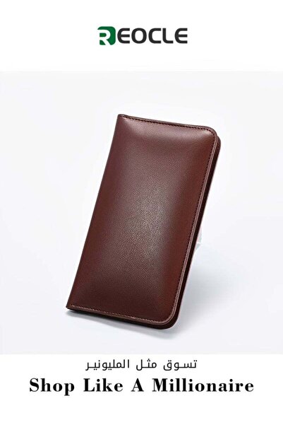 REOCLE Wireless Charging Phone Case Magnetic Leather Case 8 Card Slot Wireles...