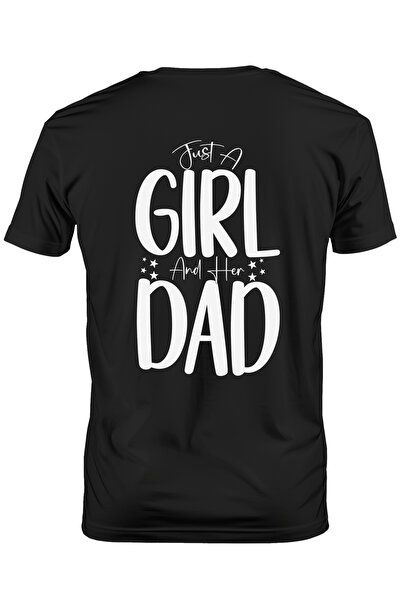 StoryGift Romania Tricou Barbati Cu Stelute Si Textul "just A Girl And Her Da...