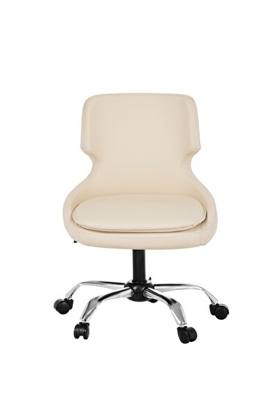 MARKAELZ Krom Metal Ayaklı Ofis Çocuk Odası Çalışma Sandalyesi (ayarlanilabil...