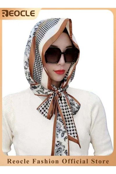 REOCLE Women's Turbans with Double Sided Sun Protection Turban Head Wraps Soft One Piece Hijab Long Turban