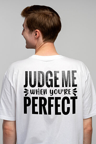 StoryGift Romania Tricou Barbati Cu Mesajul "judge Me When You're Perfect" - ...