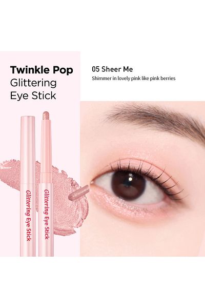 CLIO Glitter eyeshadow stick, CLIO, Twinkle Pop Glittering Eye Stick, 0.7g #05