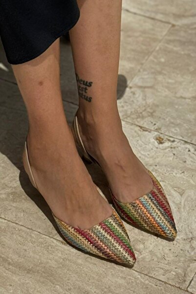 Gökhan Talay Jenovia Mink Multi Low Heeled (4 cm) Classic Heeled Shoes