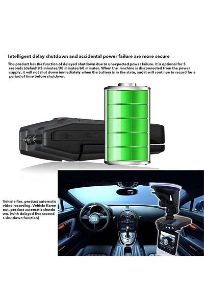 REOCLE 1080P Driving Recorder with High-definition Infrared Night Vision & 142° Wide Angle & 24-hour Mode