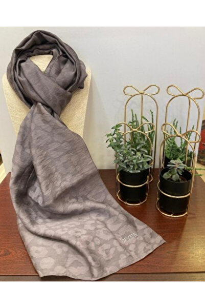 Invee İnvee Leopar Şal Vizon