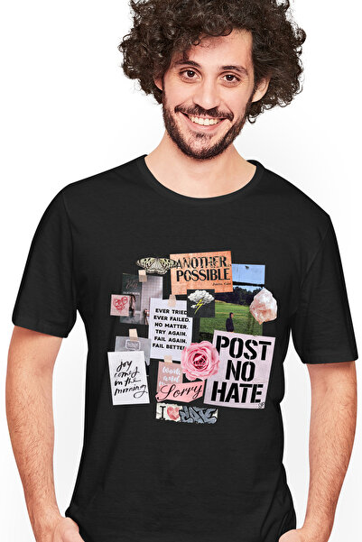 StoryGift Romania Tricou Barbati Cu Postere Diverse, Mesaj In Engleza Post No...