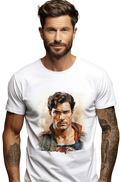 StoryGift Romania Tricou Barbati Cu Superman, Dc, Deghizare, Supererou, Henry Cavill, Clark Kent, Cu Imprimstg