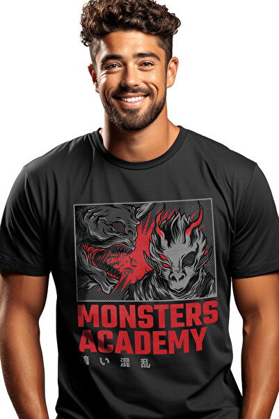 StoryGift Romania Tricou Barbati Cu Doi Monstri Unul Tipand, Imagine Stil Ben...