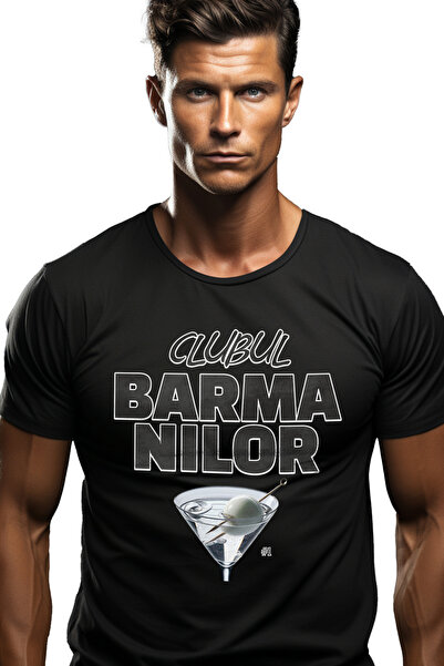 StoryGift Romania Tricou Barbati Clubul Barmanilor Cocktail Gin Tonic Cu Impr...