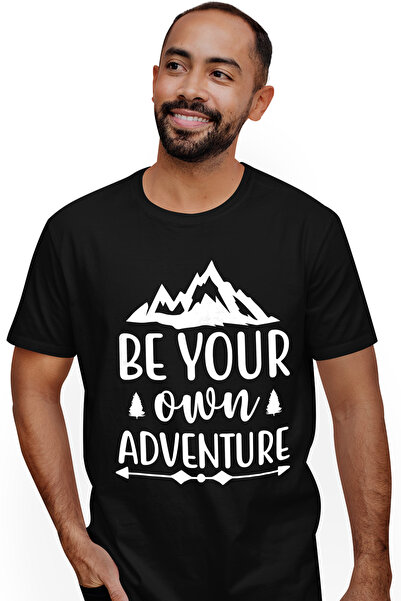 StoryGift Romania Men's T-shirt with illustration showing mountains and the m...