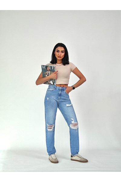 Zeo Basic Laser Mom Jean