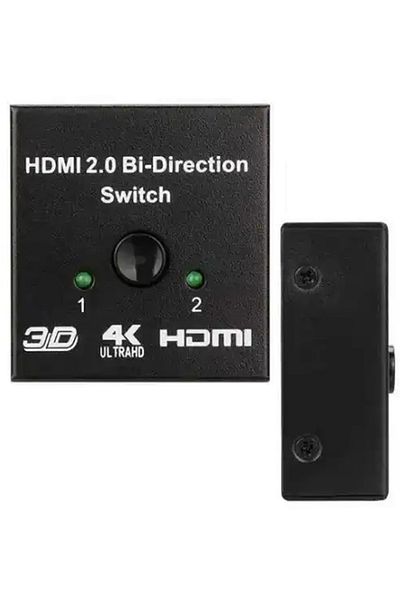 zola HDMI 2.0 switch, 1 input to 2 outputs, 4K, Full HD, LED, LPCM 8 channels, 1 m, black