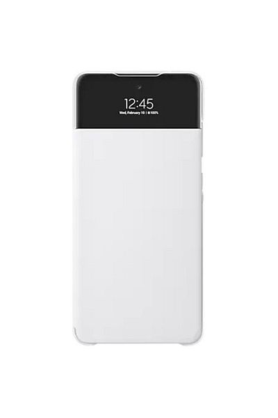 Samsung Smart S View Wallet Cover for Galaxy A72, White