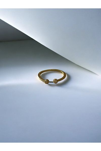NAİFTAKIAKSESUAR Women's Adjustable Ring with Ends
