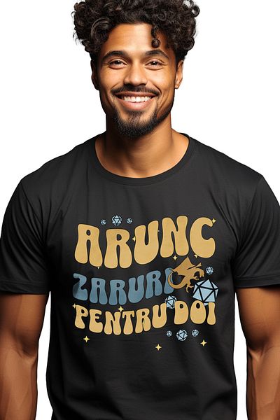 StoryGift Romania Tricou Barbati Arunc Zaruri Pentru Doi Dragon Jocuri Video Cu Imprimeu Pe Fata, 100% Bumba Stg