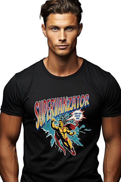 StoryGift Romania Tricou Barbati Super Vanzator Supererou Sunt Aici Pentru Ti...