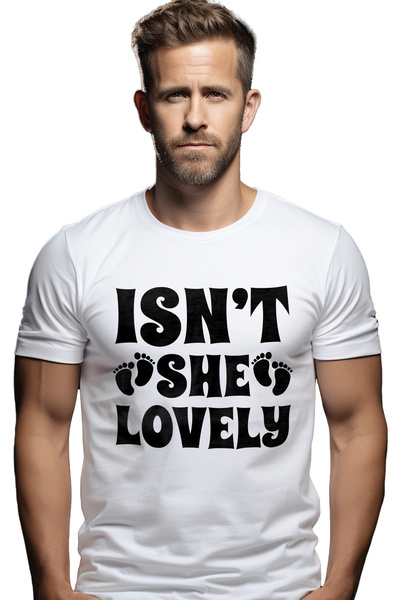 StoryGift Romania Tricou Barbati Cu Urme De Pasi De Bebelus Si Textul "nu E A...
