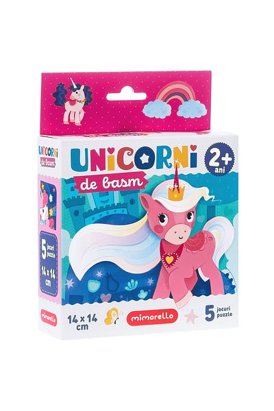 Mimorello Educational game, Mimorello Puzzle, Fairytale Unicorns, 20 pieces