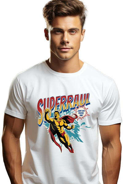 StoryGift Romania Tricou Barbati Super Raul, Supererou Sunt Aici Pentru Tine ...