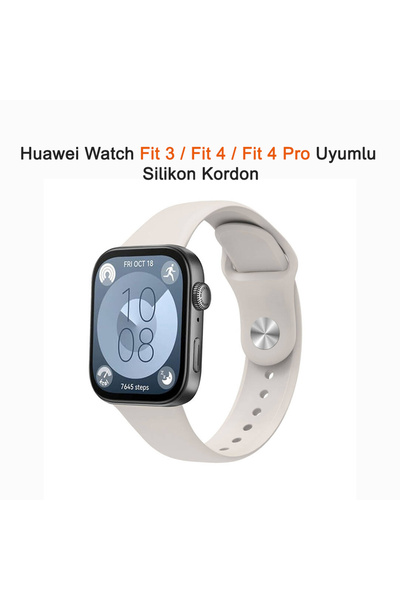 Dexmon Huawei Watch Fit 3 / Fit 4 / Fit 4 Pro Uyumlu 22mm Silikon Kordon Kayış Esnek Yumuşak Ayarlanabilir