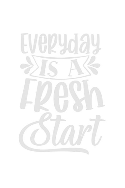 StoryGift Romania Sticker Autocolant 30CM Exterior cu mesaj motivational "Fiecare zi reprezinta un nou start" ,