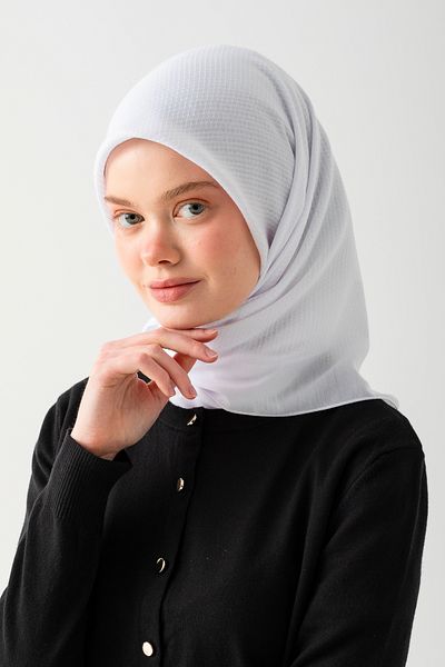 Wega Moda Βαμβακερό ζακάρ κασκόλ, φυσική και κομψή εμφάνιση, βαμβακερό κασκόλ ζακάρ, μαλακό βαμβακερό κασκόλ.